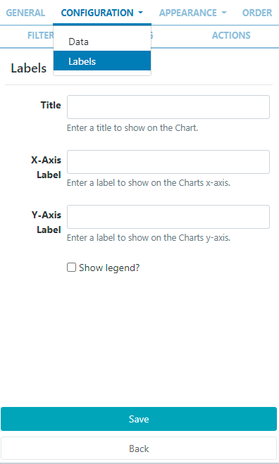 Chart Widget Labels